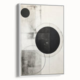 Minimalist Geometric Wall Art – Modern Black and White Abstract Design