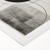 Minimalist Geometric Wall Art – Modern Black and White Abstract Design