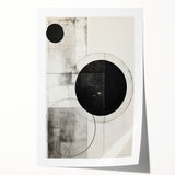 Minimalist Geometric Wall Art – Modern Black and White Abstract Design