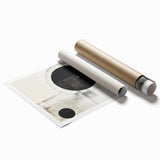 Minimalist Geometric Wall Art – Modern Black and White Abstract Design