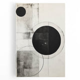 Minimalist Geometric Wall Art – Modern Black and White Abstract Design