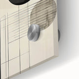 Minimalist Wall Art – Modern Black and White Geometric Circle Design