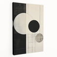 Minimalist Wall Art – Modern Black and White Geometric Circle Design