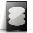 Minimalist Abstract Wall Art – Black and White Organic Shape Design