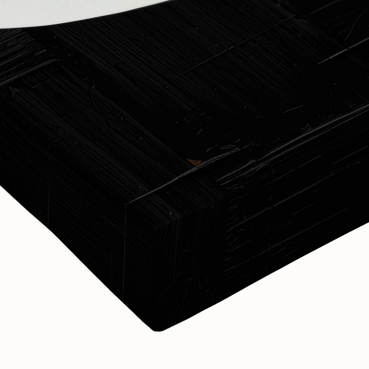 Minimalist Abstract Wall Art – Black and White Organic Shape Design