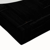 Minimalist Abstract Wall Art – Black and White Organic Shape Design