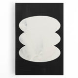 Minimalist Abstract Wall Art – Black and White Organic Shape Design
