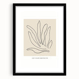 Minimalist Botanical Line Art: "Les Fleurs Abstraites" Modern Flower Print