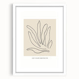 Minimalist Botanical Line Art: "Les Fleurs Abstraites" Modern Flower Print