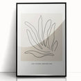 Minimalist Botanical Line Art: "Les Fleurs Abstraites" Modern Flower Print