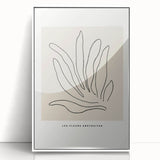 Minimalist Botanical Line Art: "Les Fleurs Abstraites" Modern Flower Print