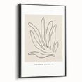 Minimalist Botanical Line Art: "Les Fleurs Abstraites" Modern Flower Print