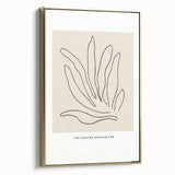 Minimalist Botanical Line Art: "Les Fleurs Abstraites" Modern Flower Print