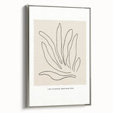 Minimalist Botanical Line Art: "Les Fleurs Abstraites" Modern Flower Print