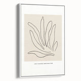 Minimalist Botanical Line Art: "Les Fleurs Abstraites" Modern Flower Print