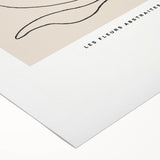 Minimalist Botanical Line Art: "Les Fleurs Abstraites" Modern Flower Print