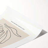 Minimalist Botanical Line Art: "Les Fleurs Abstraites" Modern Flower Print