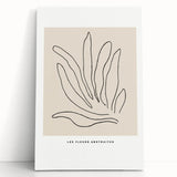 Minimalist Botanical Line Art: "Les Fleurs Abstraites" Modern Flower Print