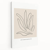 Minimalist Botanical Line Art: "Les Fleurs Abstraites" Modern Flower Print