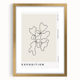 Minimalist Abstract Line Art: "Exposition" Modern Art Print