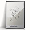 Minimalist Abstract Line Art: "Exposition" Modern Art Print