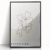 Minimalist Abstract Line Art: "Exposition" Modern Art Print