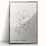 Minimalist Abstract Line Art: "Exposition" Modern Art Print