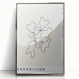 Minimalist Abstract Line Art: "Exposition" Modern Art Print