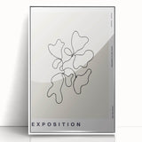 Minimalist Abstract Line Art: "Exposition" Modern Art Print