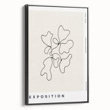 Minimalist Abstract Line Art: "Exposition" Modern Art Print