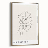 Minimalist Abstract Line Art: "Exposition" Modern Art Print