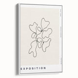 Minimalist Abstract Line Art: "Exposition" Modern Art Print