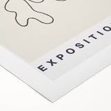 Minimalist Abstract Line Art: "Exposition" Modern Art Print
