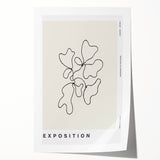 Minimalist Abstract Line Art: "Exposition" Modern Art Print
