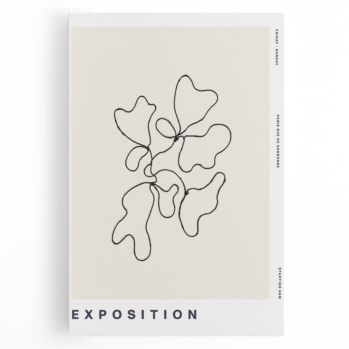 Minimalist Abstract Line Art: "Exposition" Modern Art Print