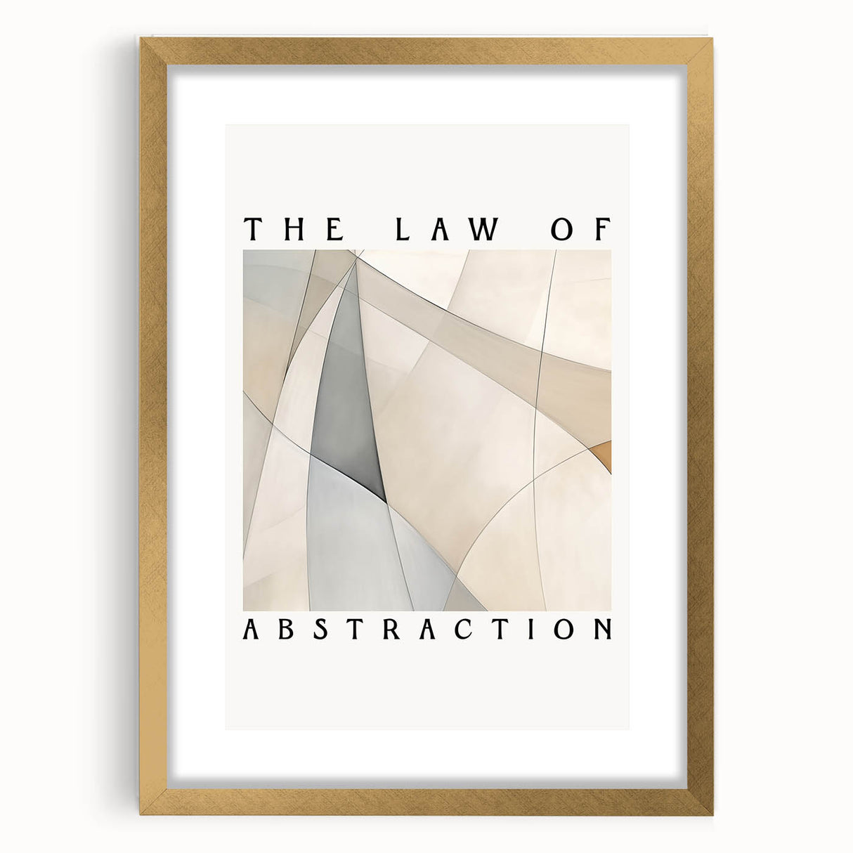 Minimalist Abstract Art: "The Law of Abstraction" Geometric Modern Print