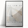 Minimalist Abstract Art: "The Law of Abstraction" Geometric Modern Print