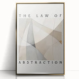 Minimalist Abstract Art: "The Law of Abstraction" Geometric Modern Print