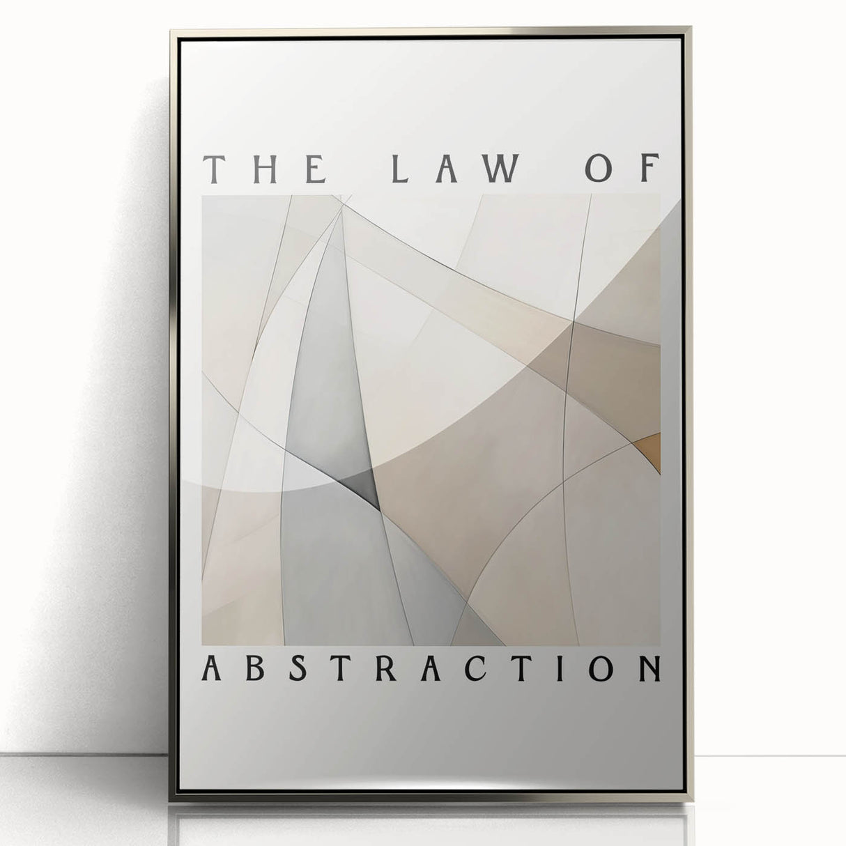 Minimalist Abstract Art: "The Law of Abstraction" Geometric Modern Print