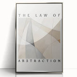 Minimalist Abstract Art: "The Law of Abstraction" Geometric Modern Print