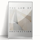 Minimalist Abstract Art: "The Law of Abstraction" Geometric Modern Print