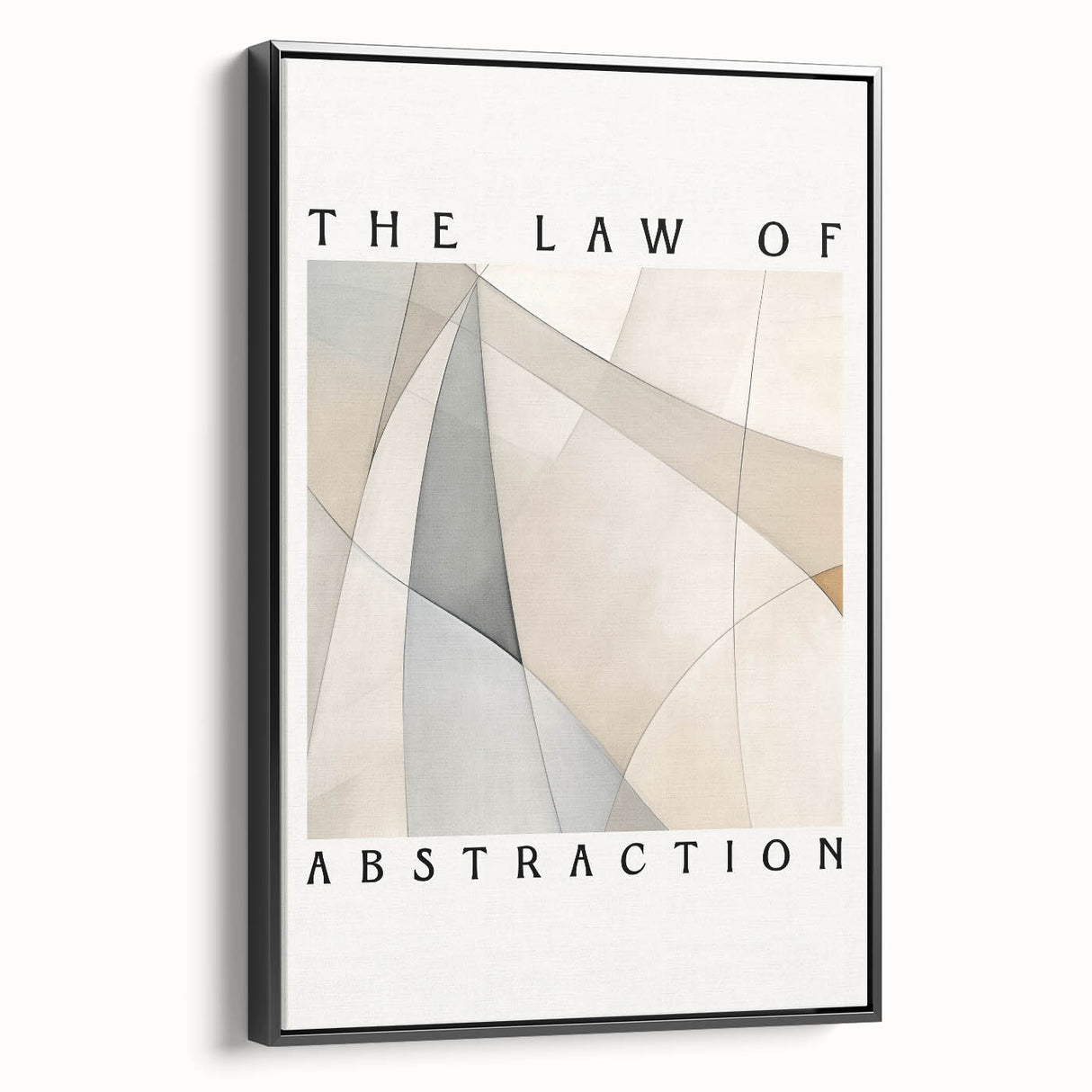 Minimalist Abstract Art: "The Law of Abstraction" Geometric Modern Print
