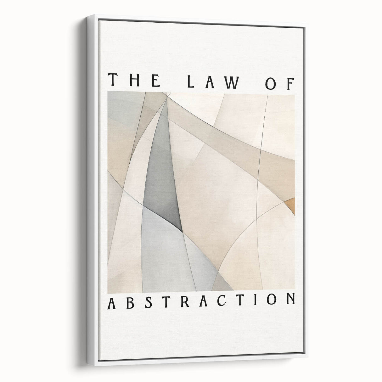 Minimalist Abstract Art: "The Law of Abstraction" Geometric Modern Print