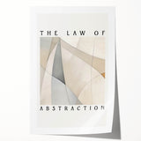 Minimalist Abstract Art: "The Law of Abstraction" Geometric Modern Print