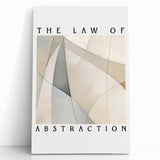 Minimalist Abstract Art: "The Law of Abstraction" Geometric Modern Print