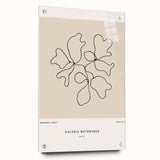 Minimalist Botanical Line Art: "Galerie Botanique No.01" Neutral Modern Print
