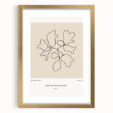 Minimalist Botanical Line Art: "Galerie Botanique No.01" Neutral Modern Print