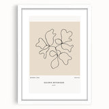 Minimalist Botanical Line Art: "Galerie Botanique No.01" Neutral Modern Print