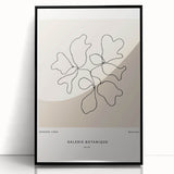 Minimalist Botanical Line Art: "Galerie Botanique No.01" Neutral Modern Print
