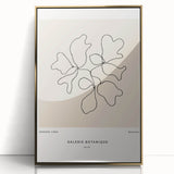 Minimalist Botanical Line Art: "Galerie Botanique No.01" Neutral Modern Print